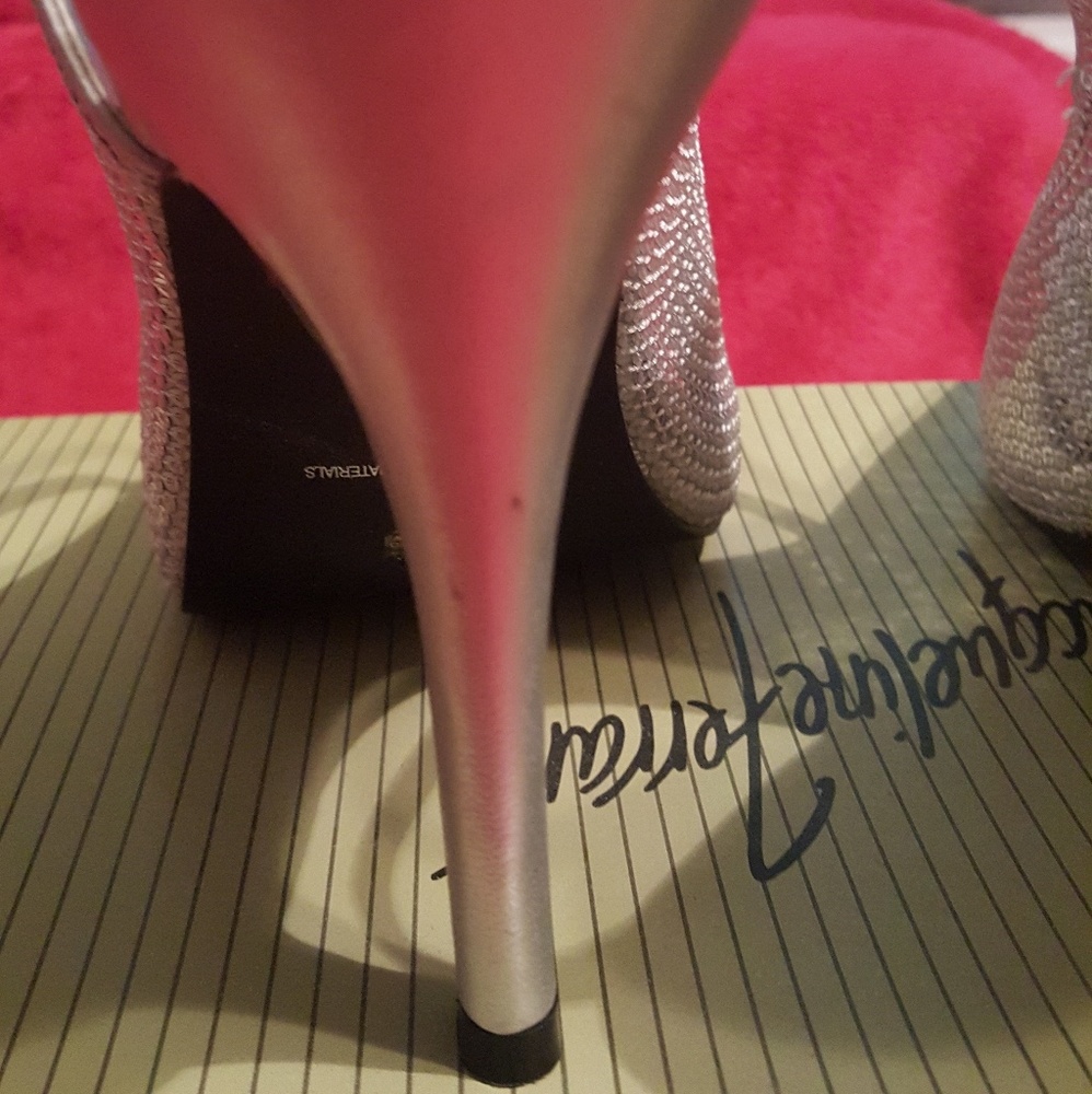 Opened Toe Sequence Heels - image 7